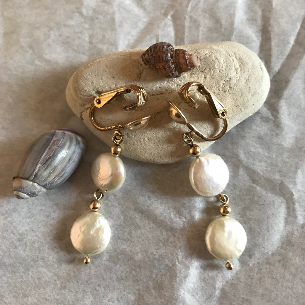Pearl earrings